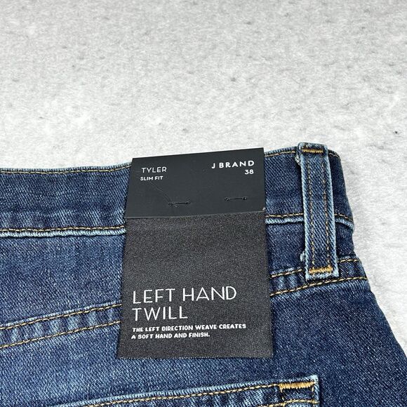 J Brand Jeans Mens 38 Black Tyler Perfect Slim Dark Rinse Cotton Blend Denim - Picture 7 of 14